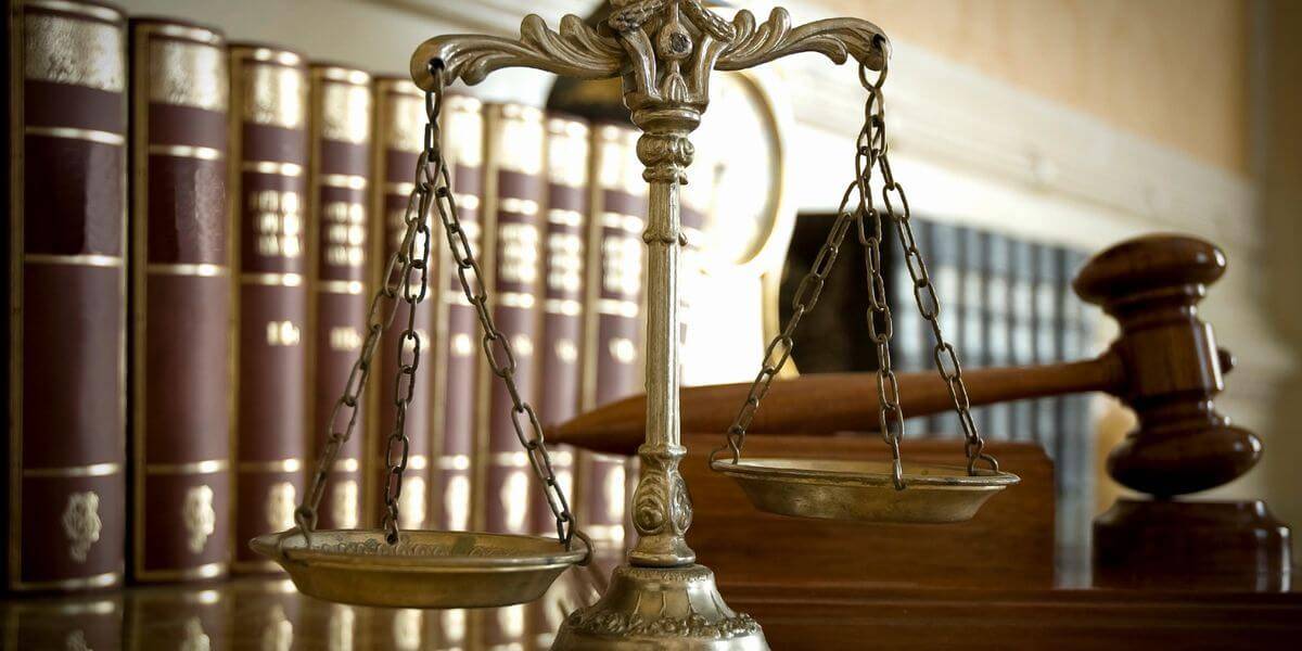 Gavel and scales of justice